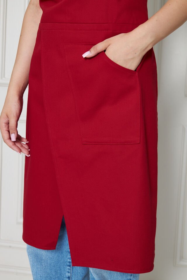 Unisex Sanatçı Önlüğü – Pamuklu, Cepli, Ayarlanabilir Askılı – Bahçıvan, Ressam, Öğretmen Önlüğü